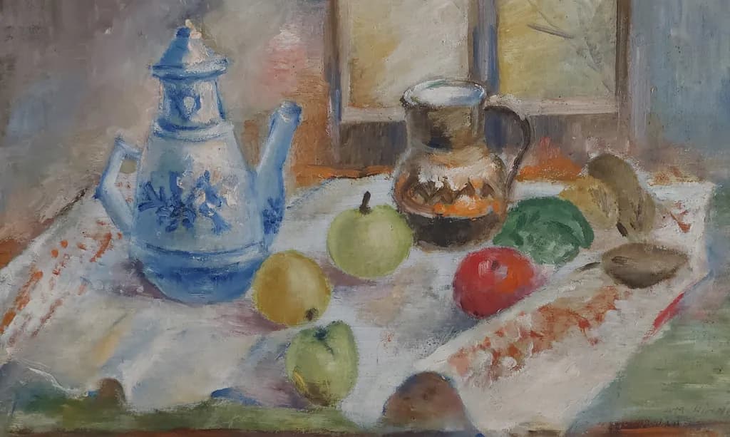 Blue Teapot Still Life