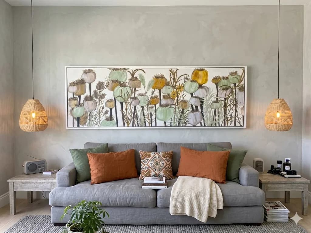 Poppy Pods Panorama