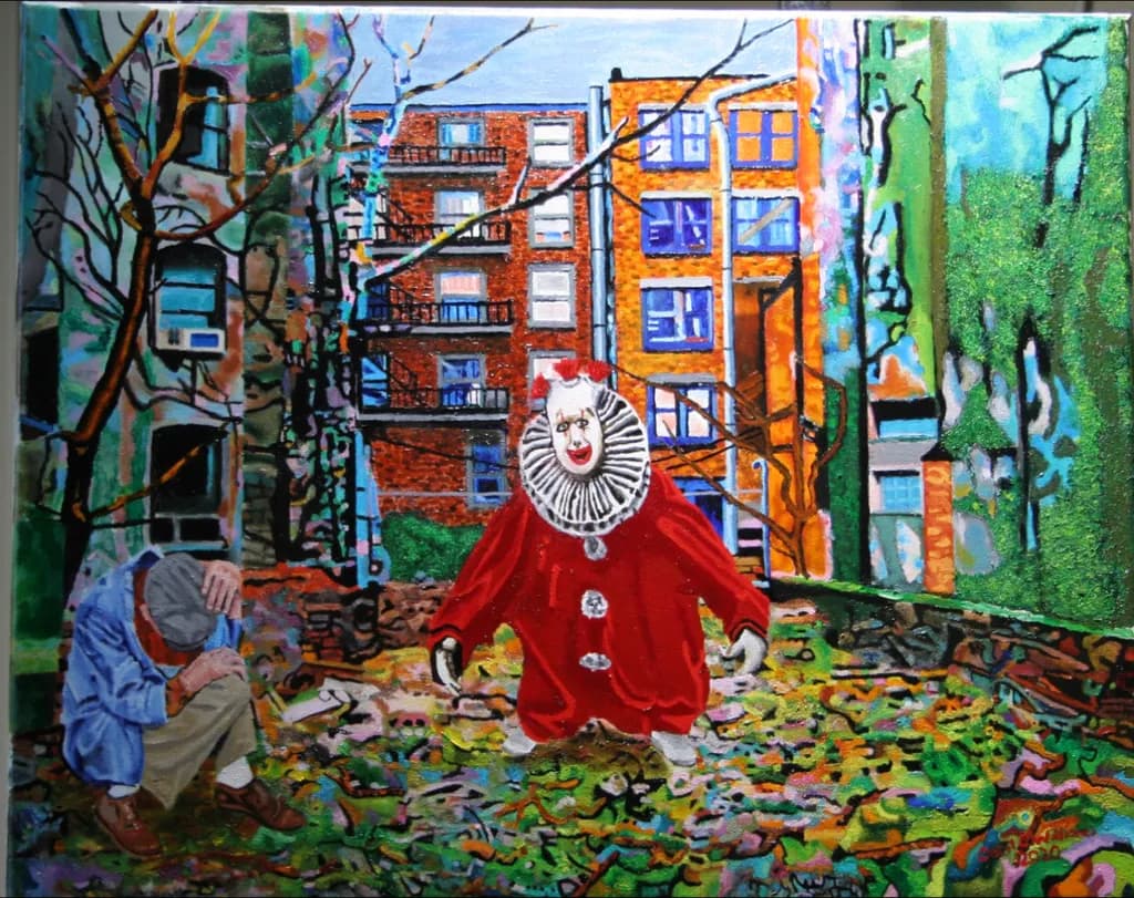 Urban Clown in Autumn