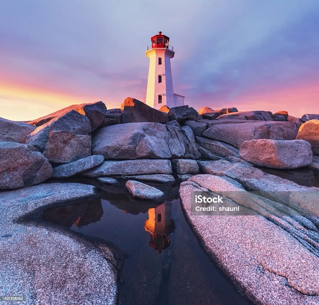 Lighthouse at Sunset Coast