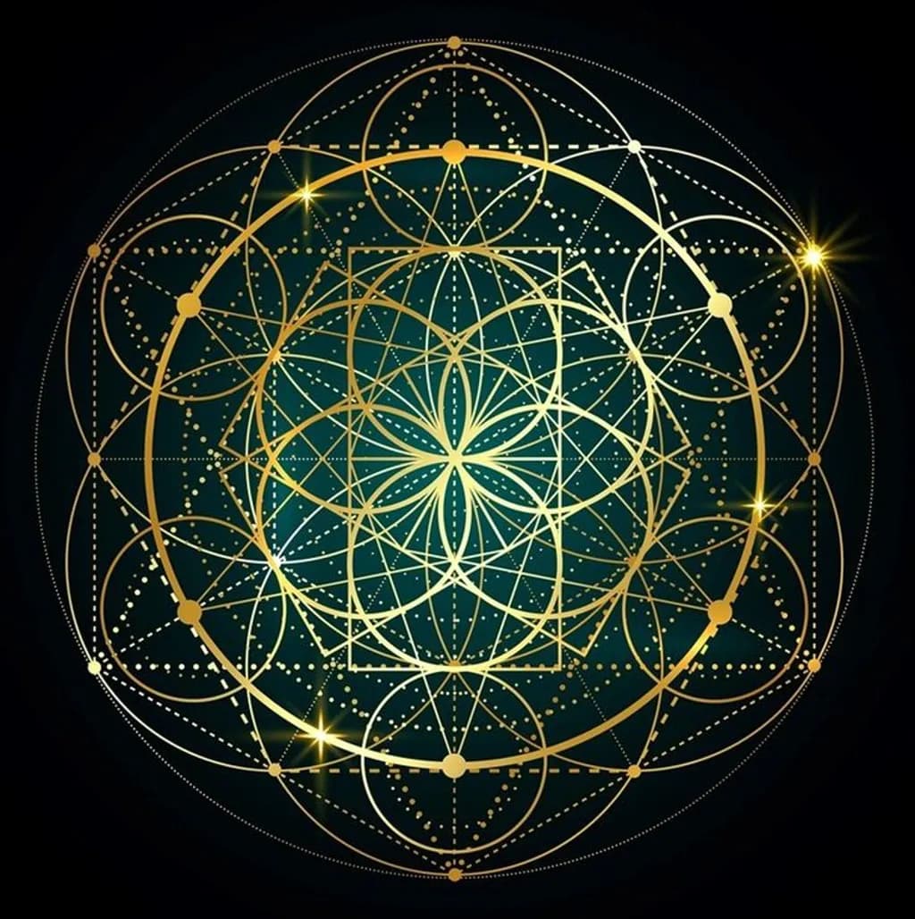 Golden Geometry Sphere