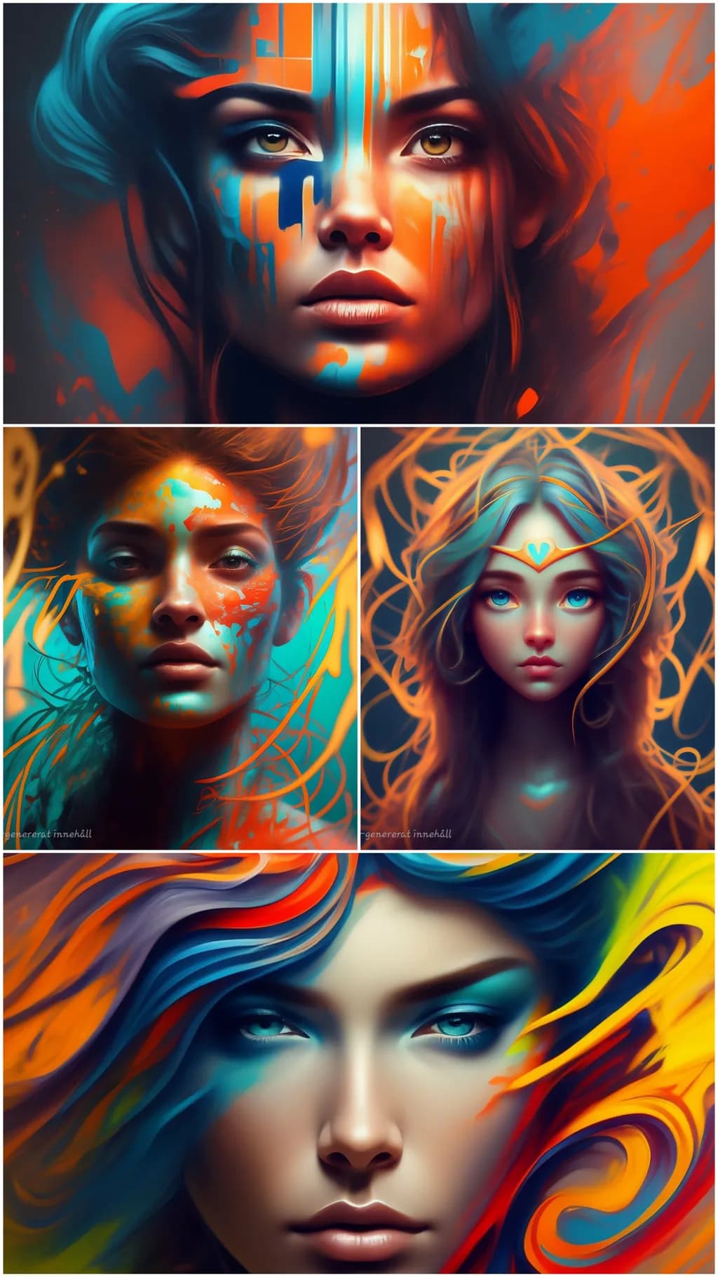 Chromatic Faces