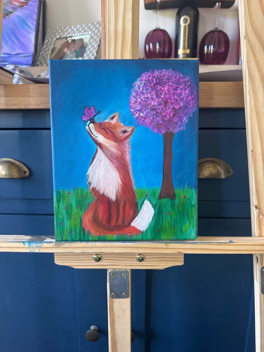 Fox and Butterfly Moment