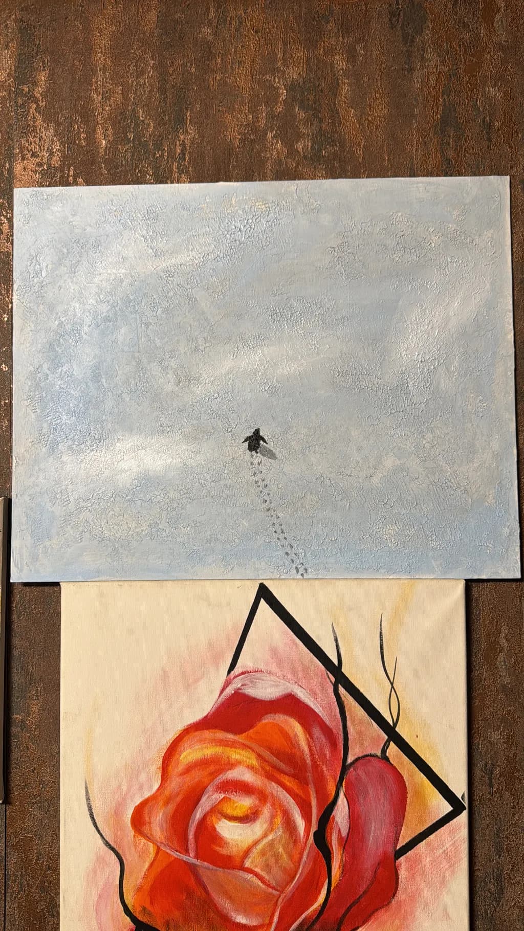 Footprints and Flame