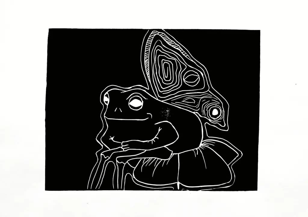 Frog with Butterfly Wings