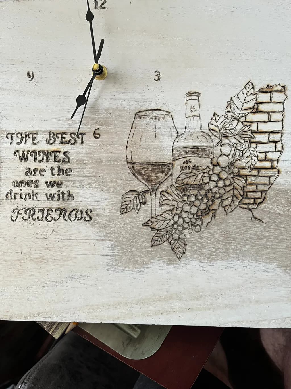 Vineyard Moments Clock