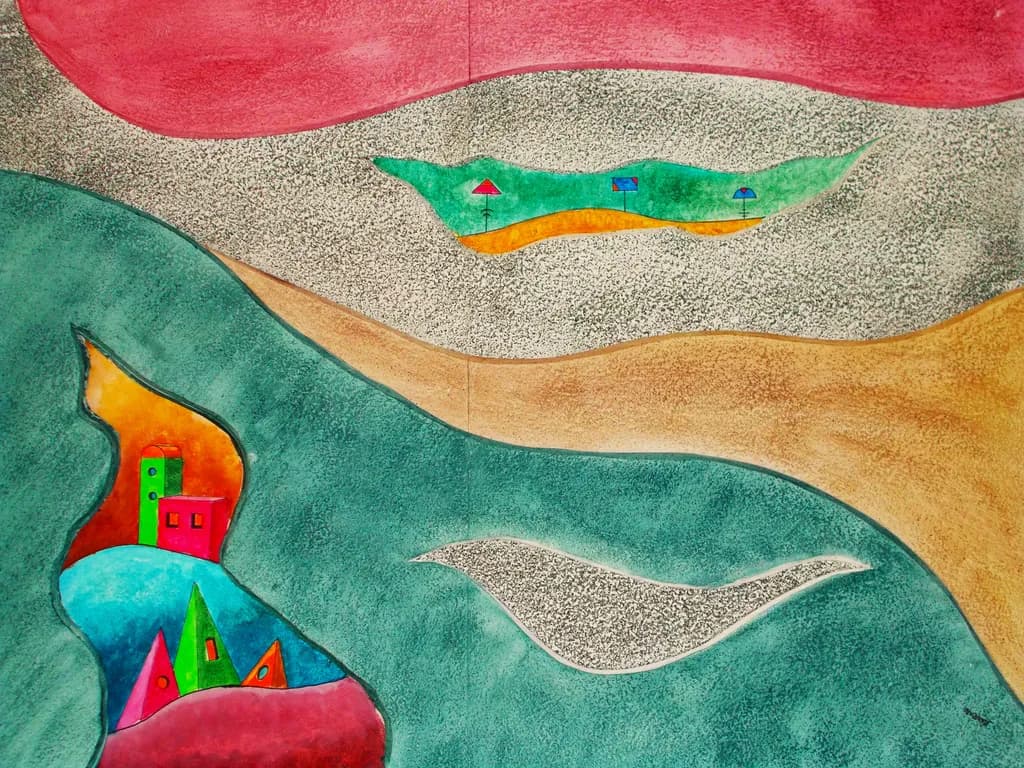 Colorful Abstract Landscape