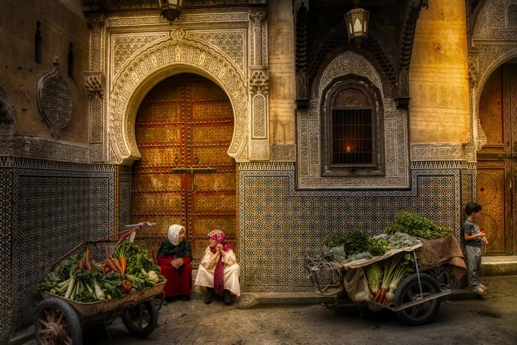 Street Scene in Fez
