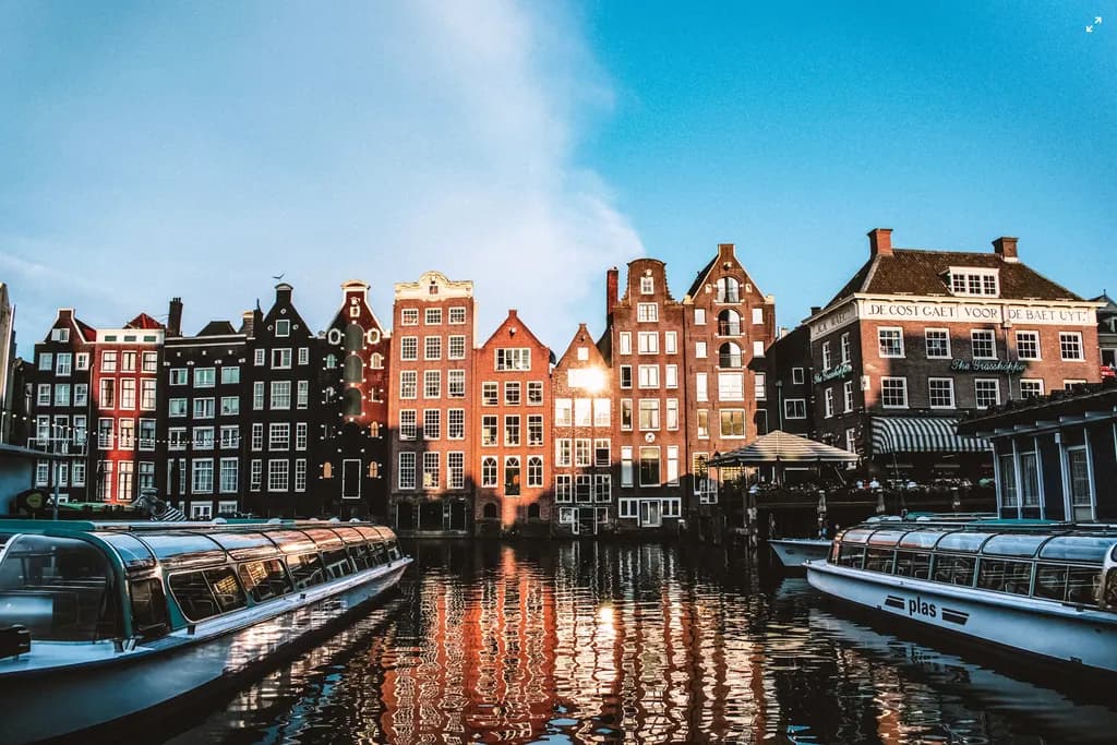 Amsterdam Canal Reflections