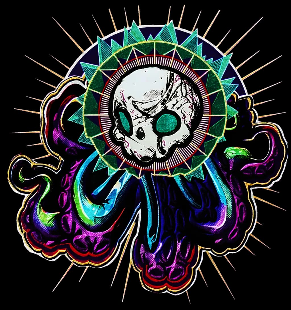 Skull and Tentacles Emblem