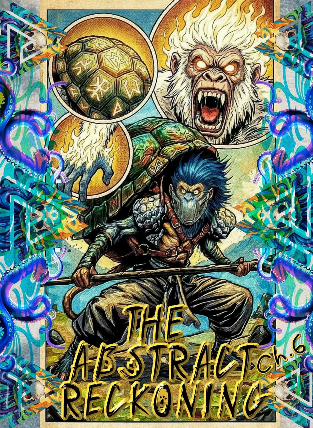 Abstract Warrior Ape