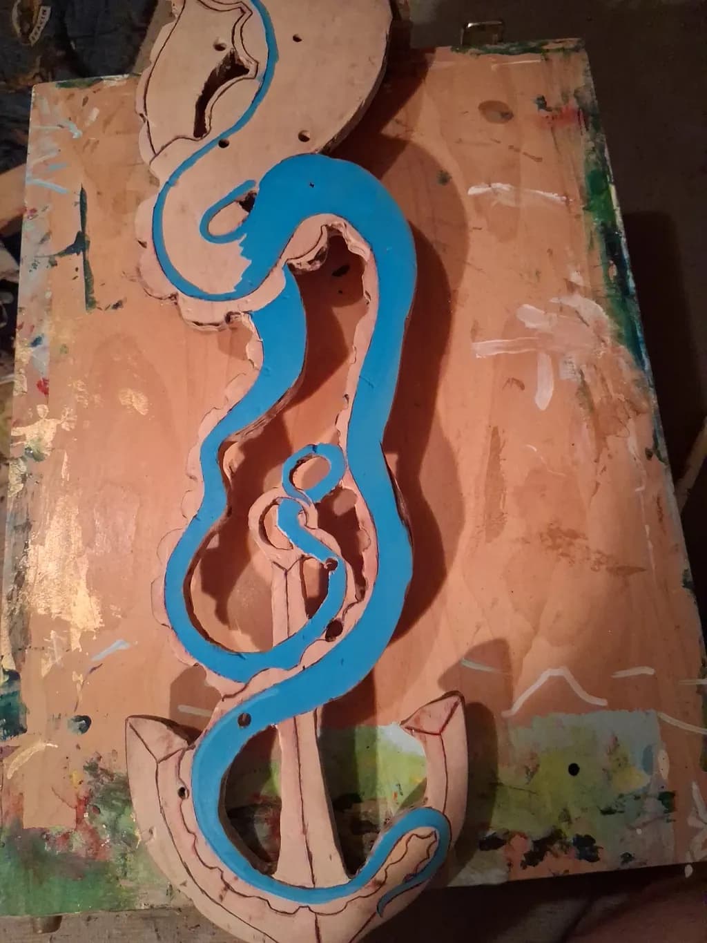 Blue Silhouette Anchor