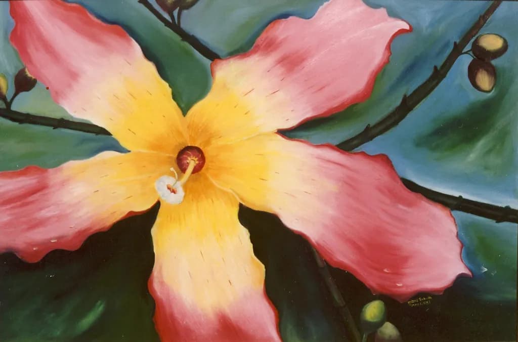Floss Silk Flower