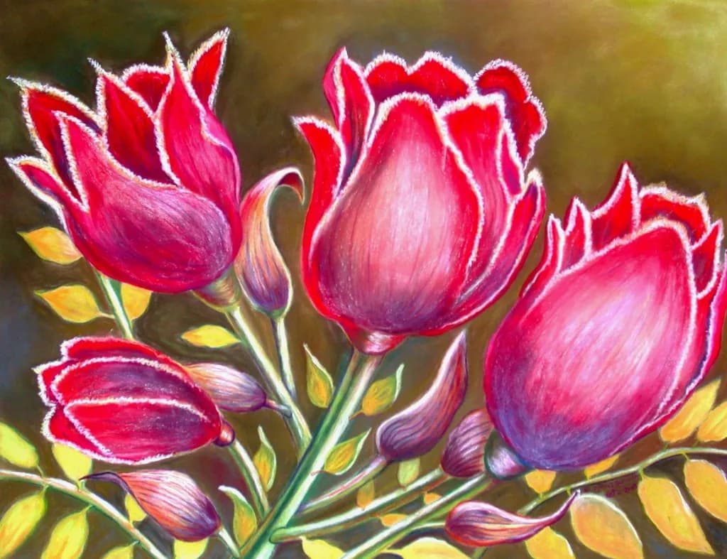 African Tulips Bloom
