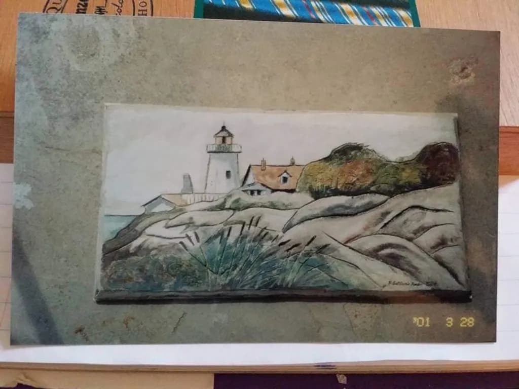 Lighthouse on Rocky Coast