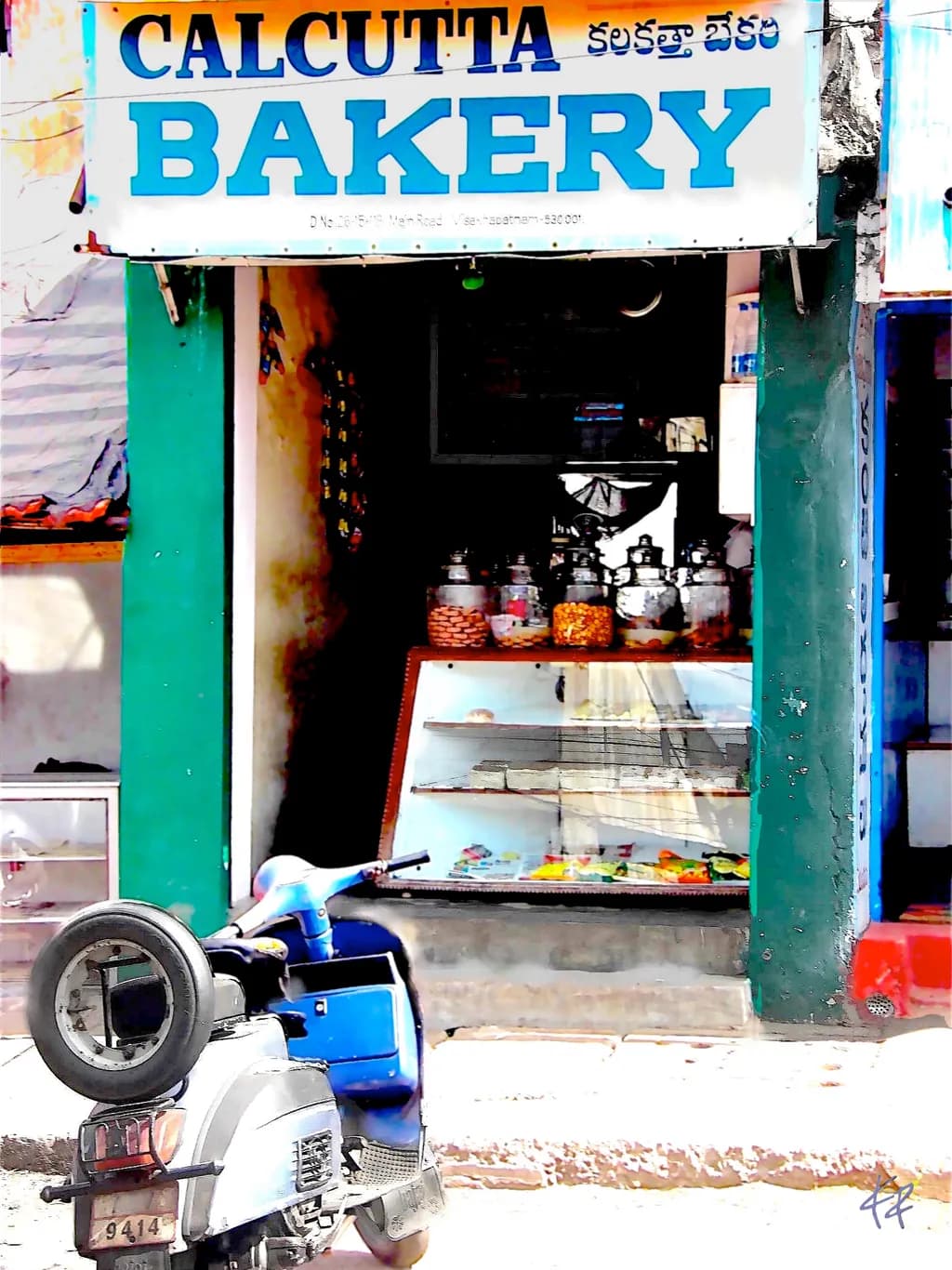 Indian Breakfast with Scooter