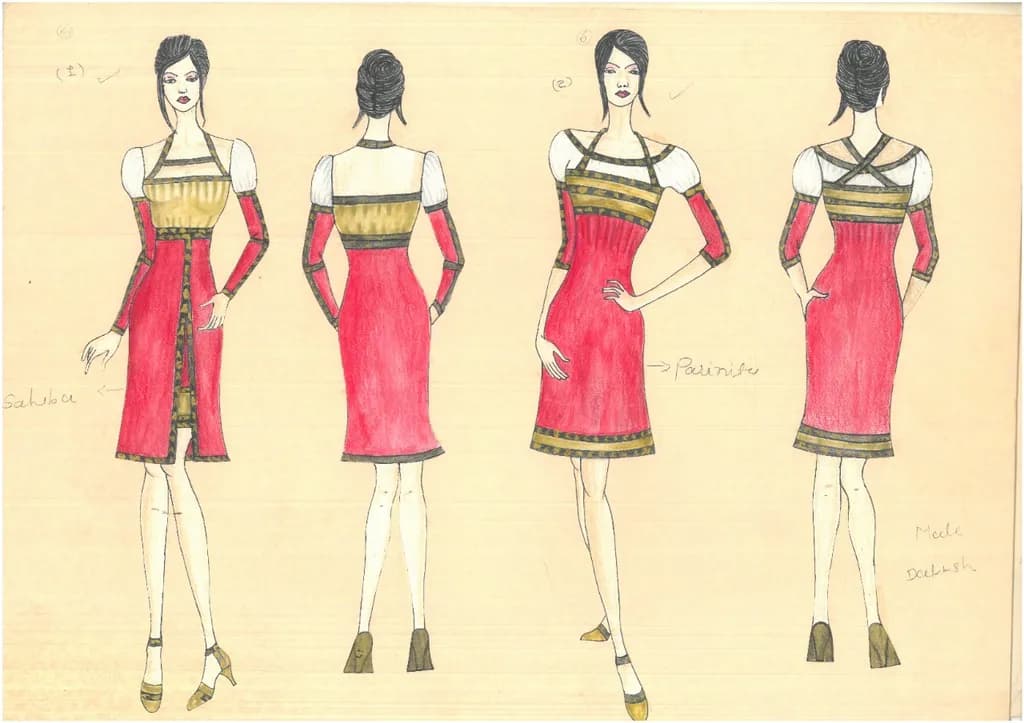 Red and Gold Elegance