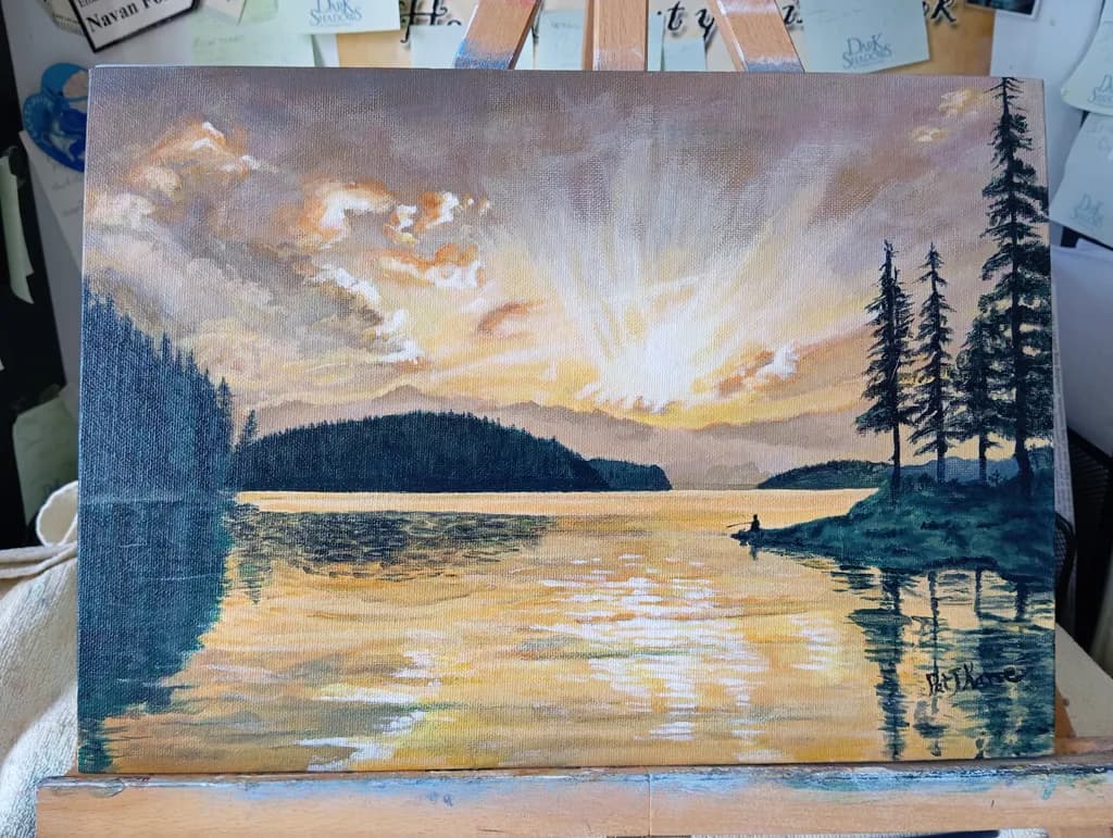 Fishing at Sunrise