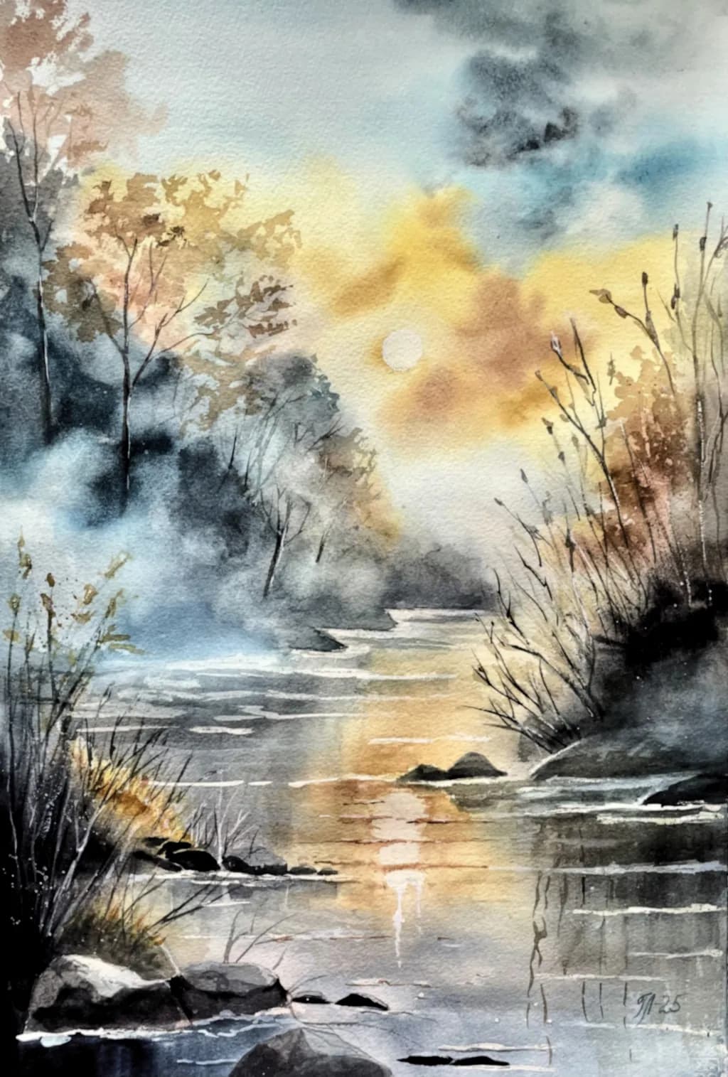Morning Mist River