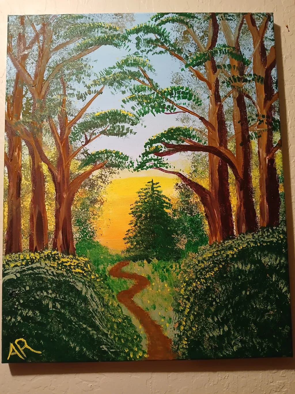 Sunlit Forest Path
