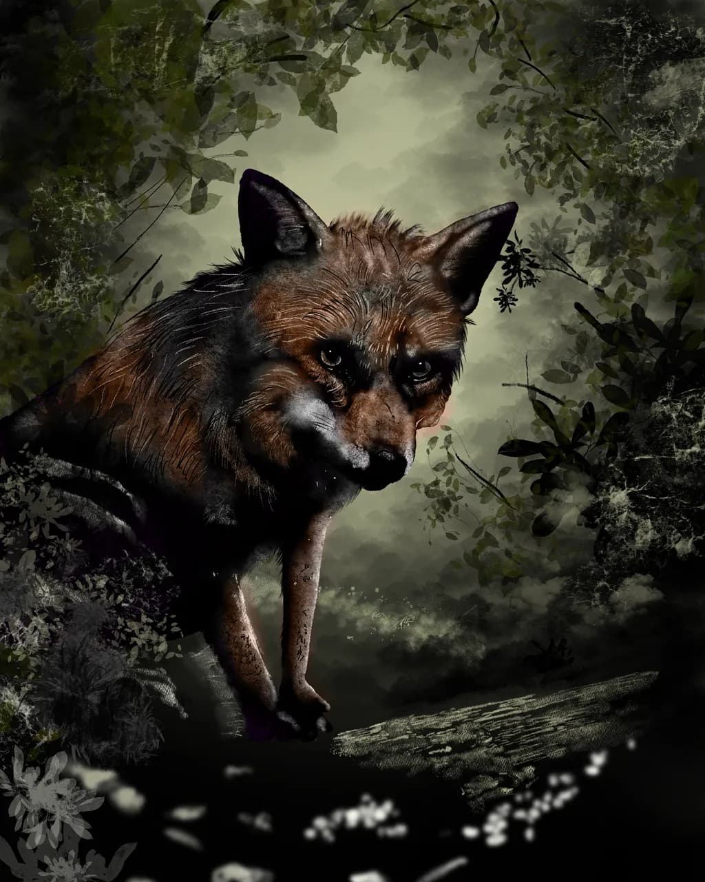 Shadowed Fox
