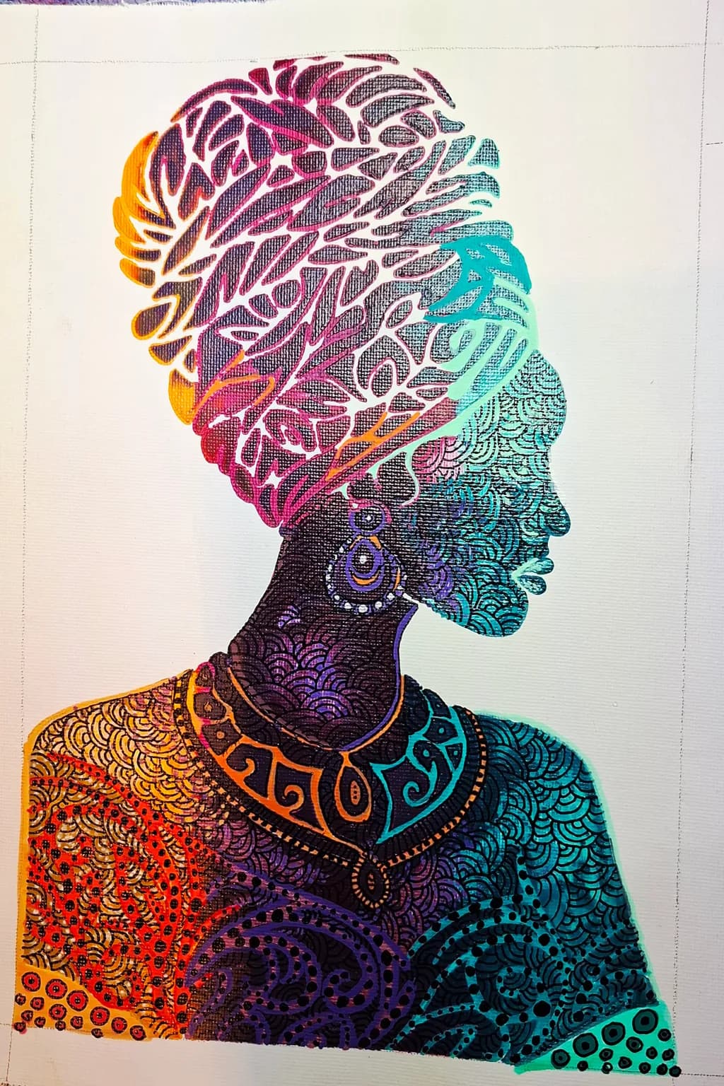 Patterned Silhouette