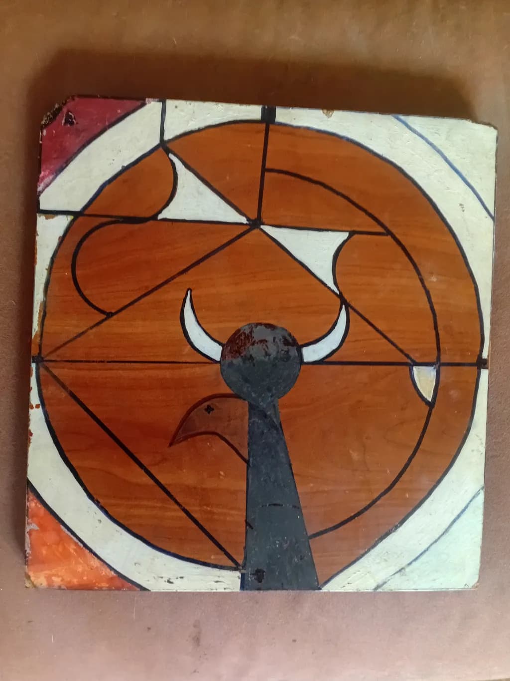 Bull Circle Abstract