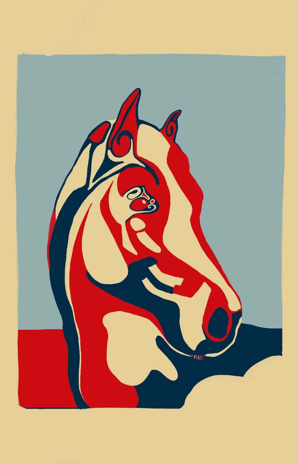 Abstract Horse Portrait