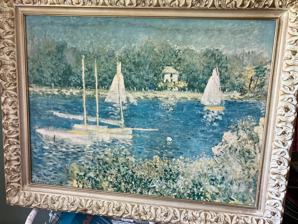 Sailboats on the Riverbank