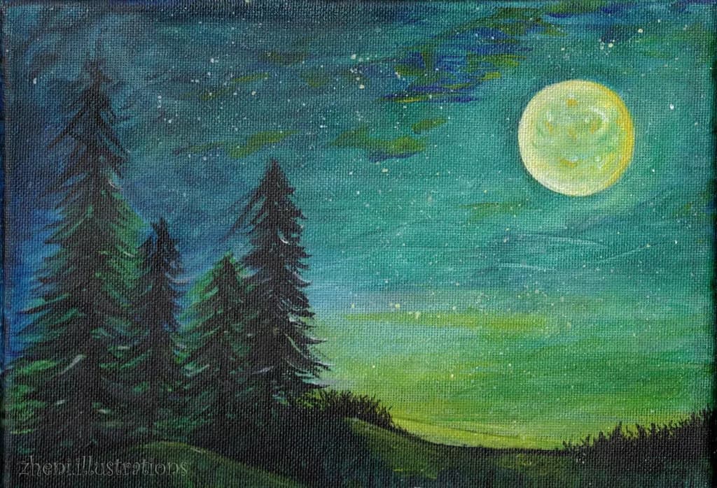 Moonlit Pines