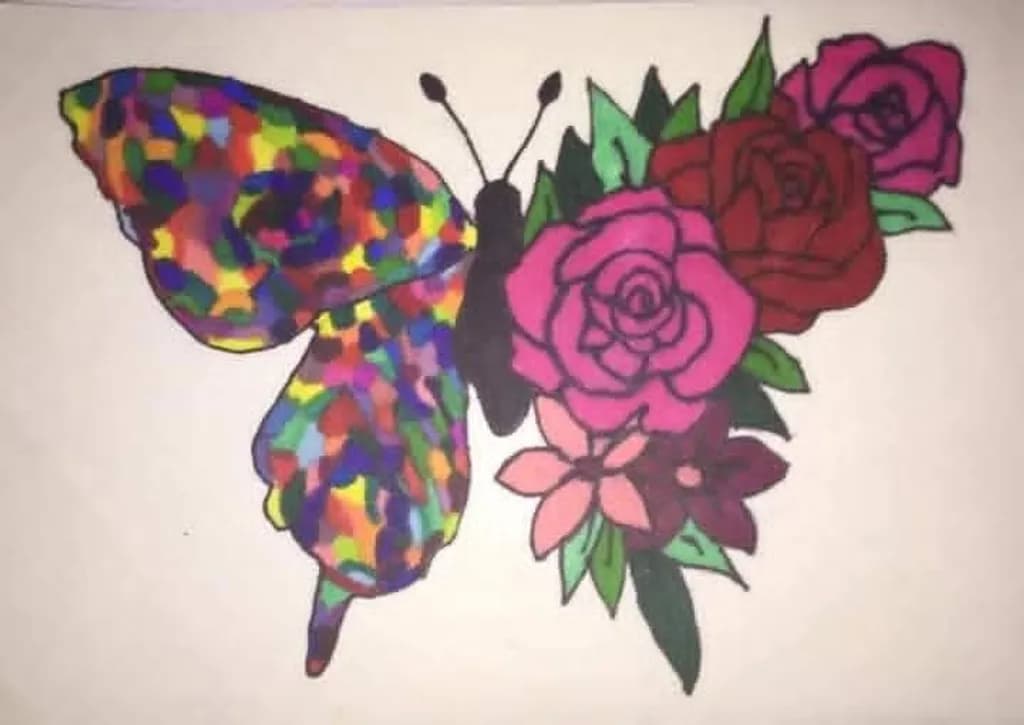 Mosaic Bloom Butterfly