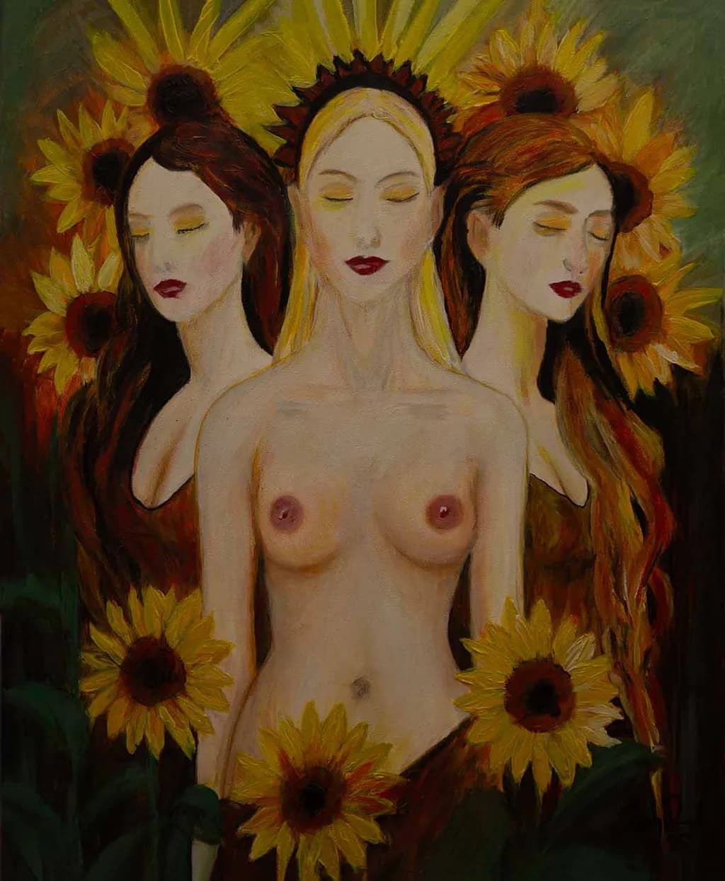 The Three Sunflowers