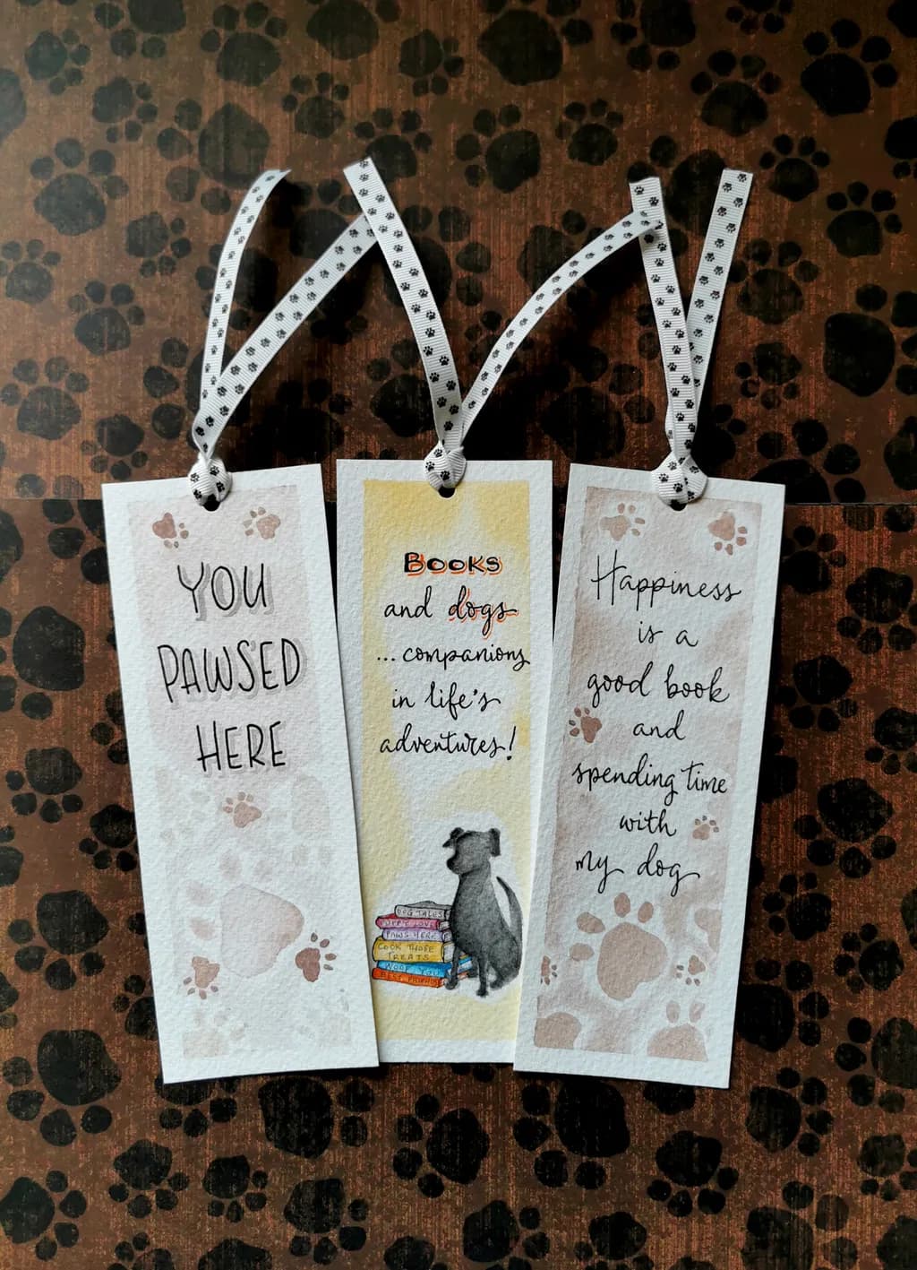 Dog and Book Bookmarks