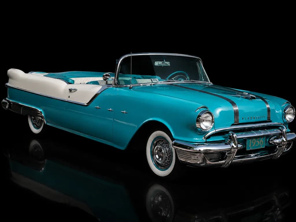1956 Blue Convertible Classic