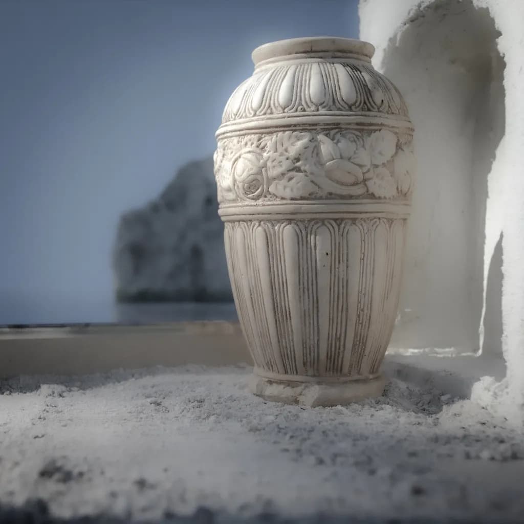 Antique Floral Vase