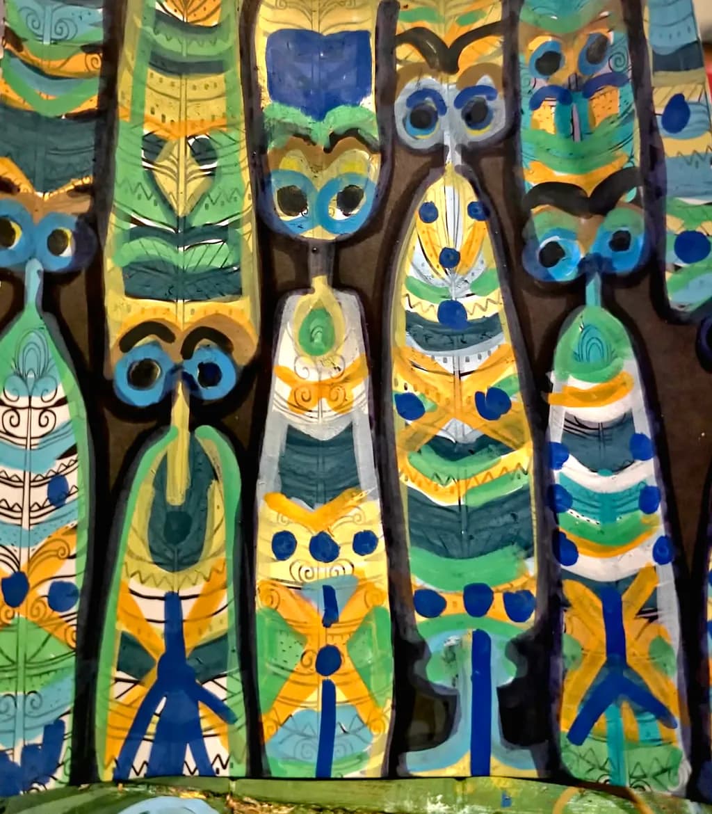 Colorful Totem Figures
