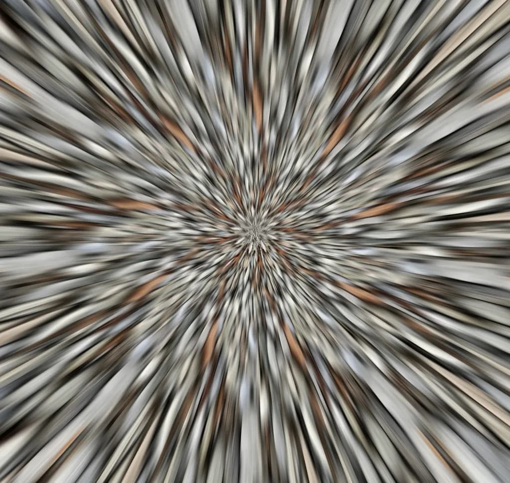 Blurred Radial Stones