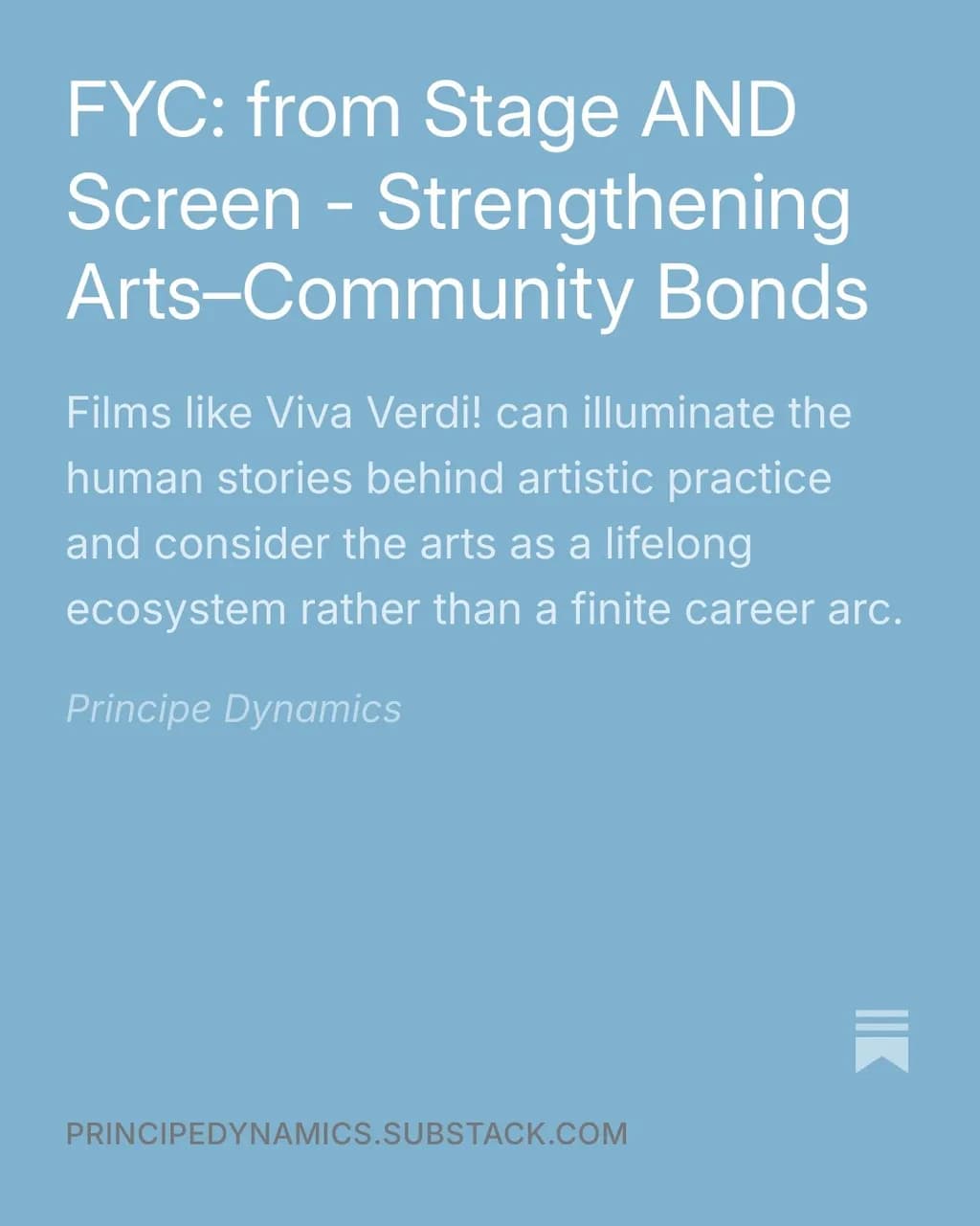 Strengthening Arts-Community Bonds