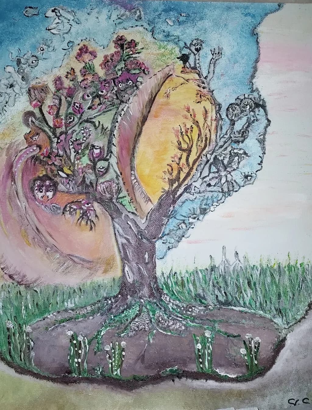 Surreal Blossom Tree