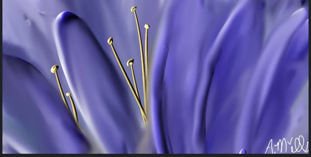 Blue Bloom Detail