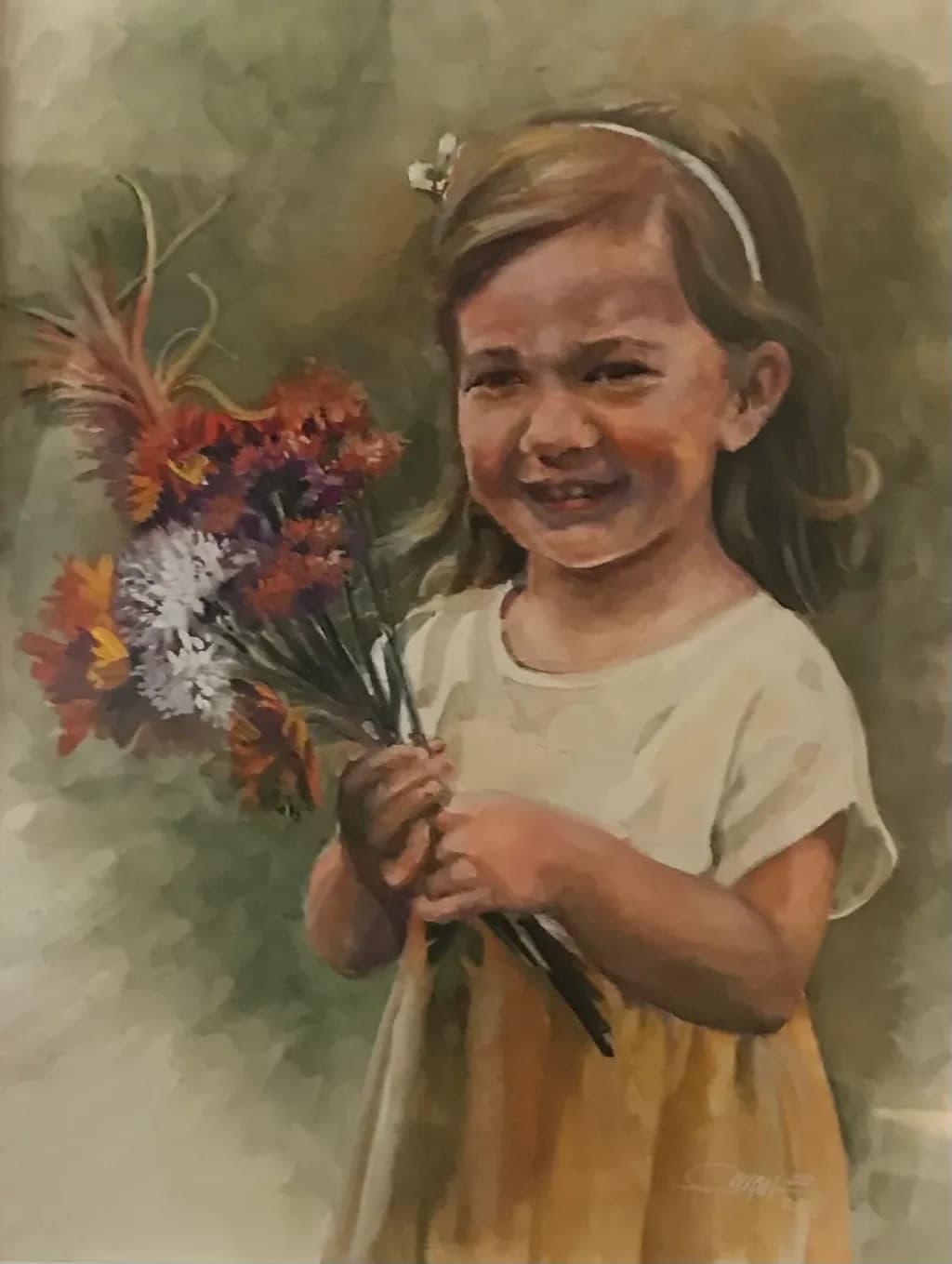Girl with Flowers