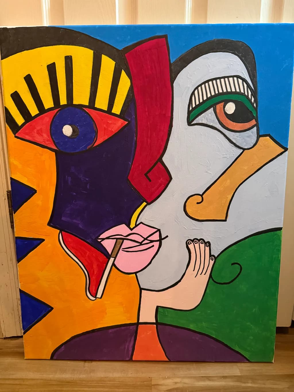 Abstract Faces Conversation