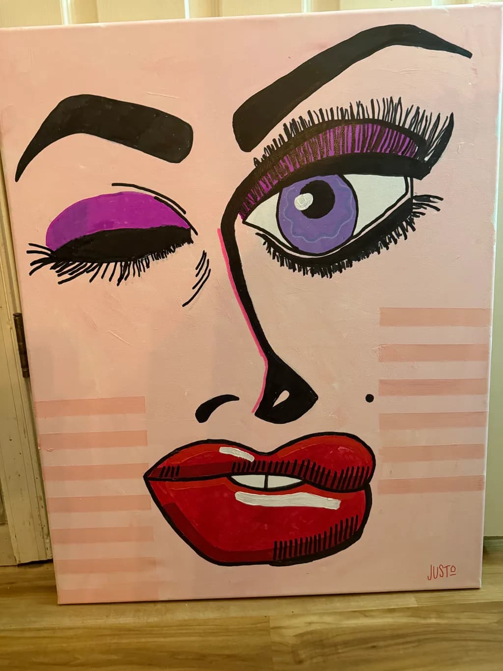 Purple Eye Portrait