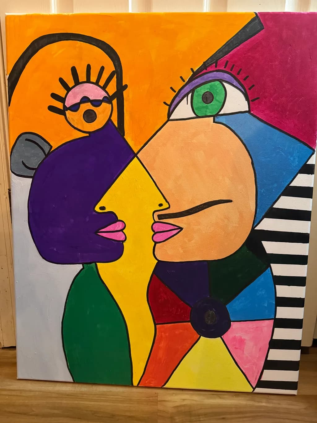 Abstract Faces Connection