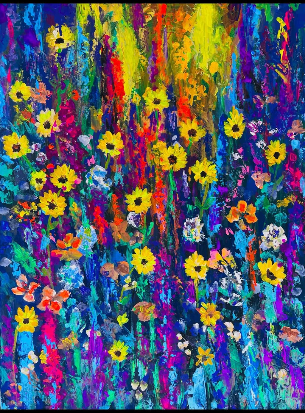 Sunlit Wildflowers