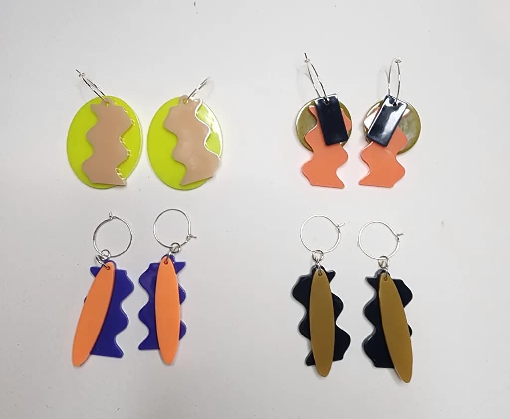 Abstract Colorplay Earrings