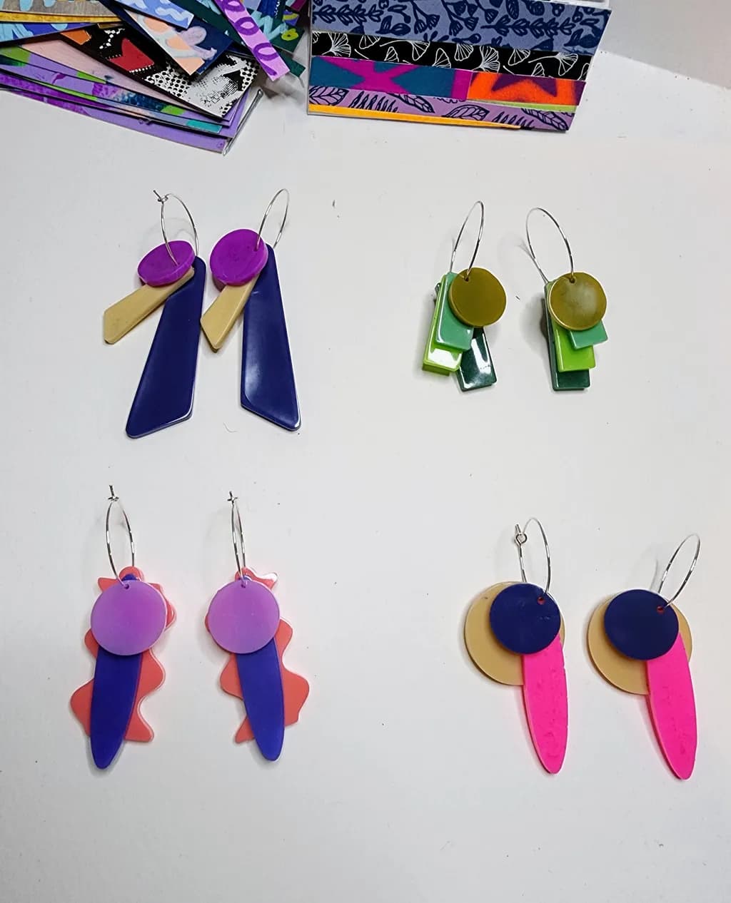 Color Block Hoops