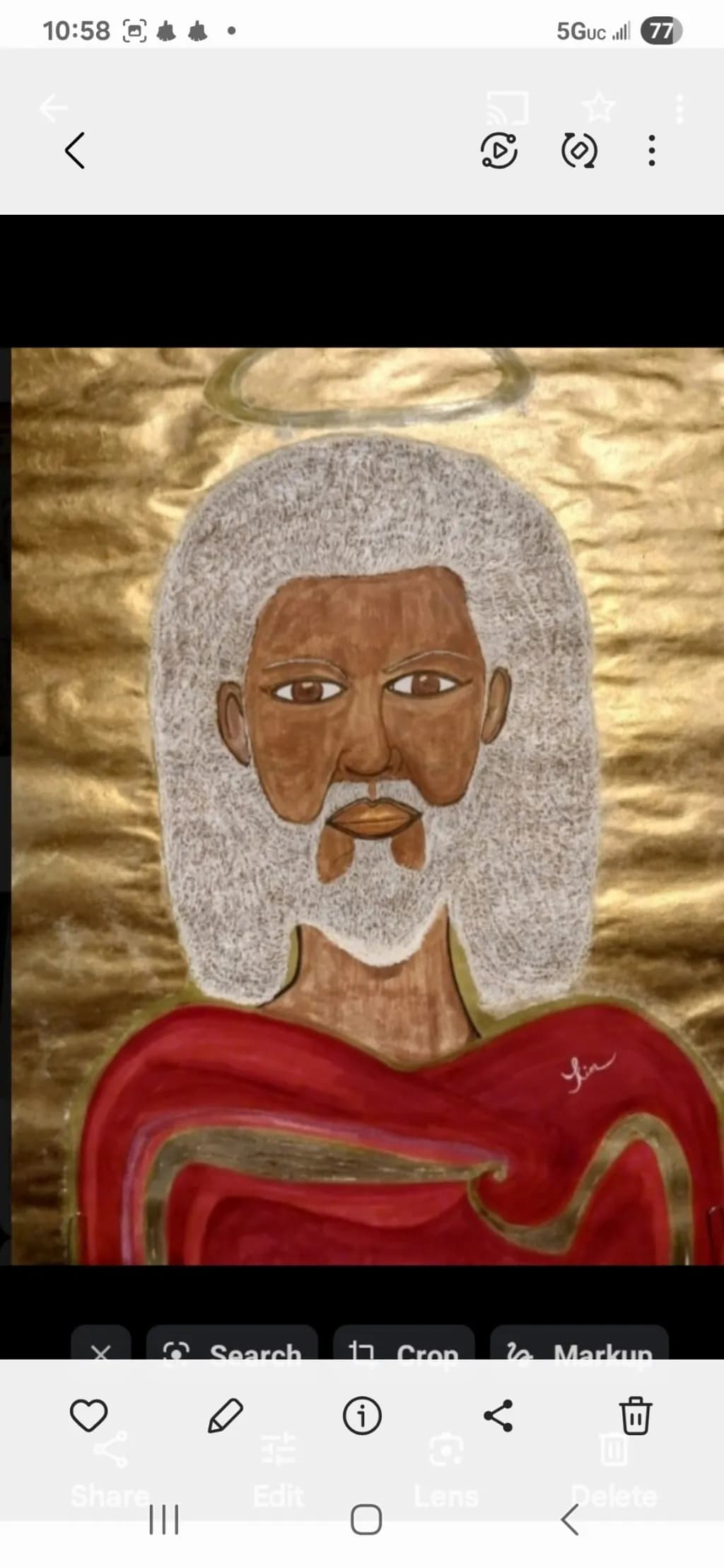 Golden Halo Portrait