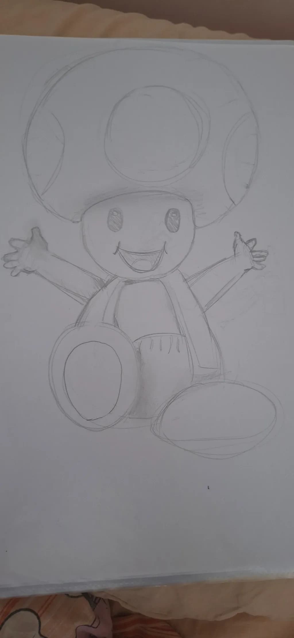 Cheerful Mushroom Character
