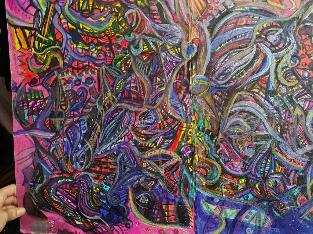 Abstract Jungle Canvas